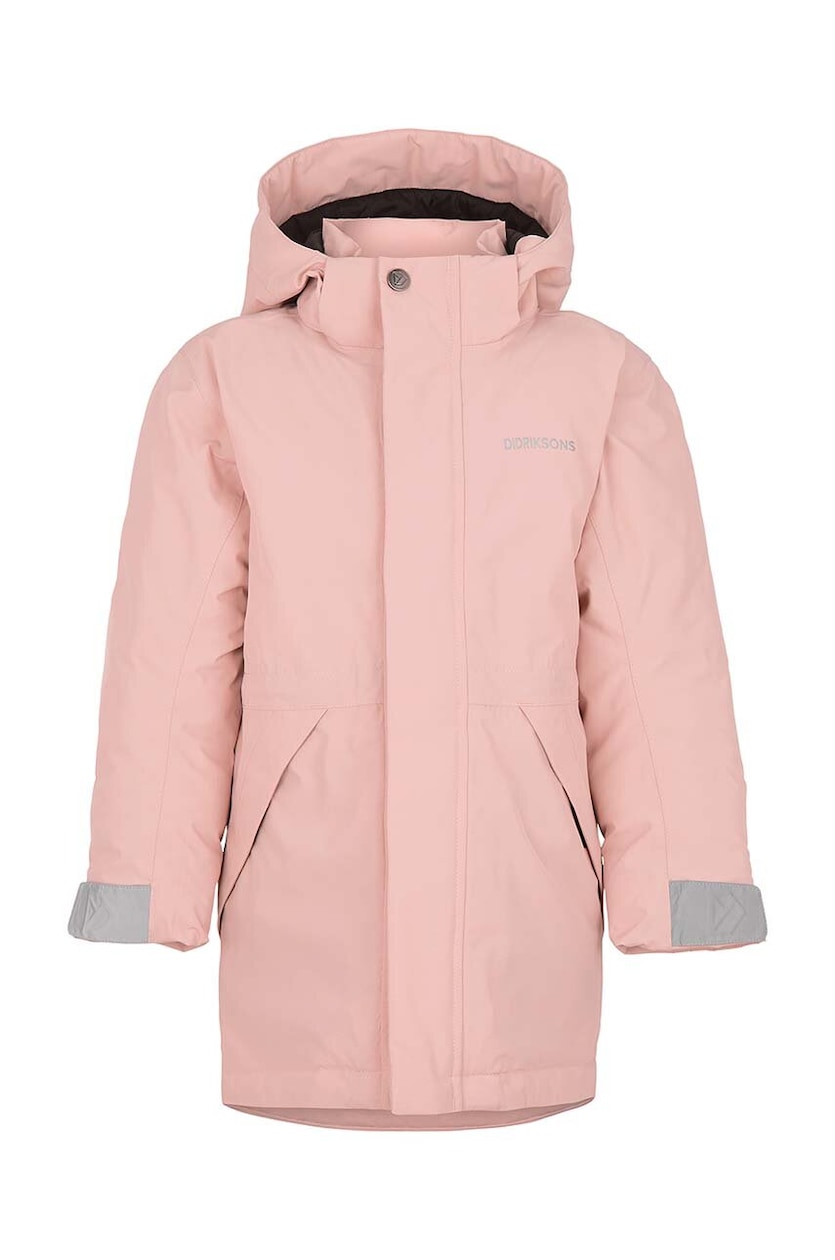 Didriksons parka dziecięca TUNDRAN KIDS PARKAS kolor różowy 505526