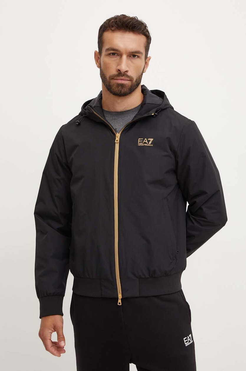 EMPORIO ARMANI ジャケット EA7 Emporio Armani kurtka męska kolor czarny zimowa PNHMZ.6DPB34