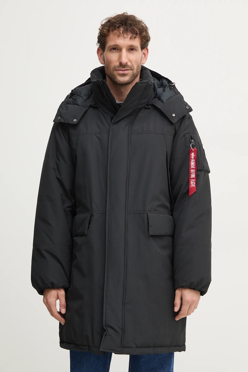 Alpha Industries parka N3B Airborne men's black color 188141.03 at Alpha Industries parka N3B Airborne men's black color 188141.03 at