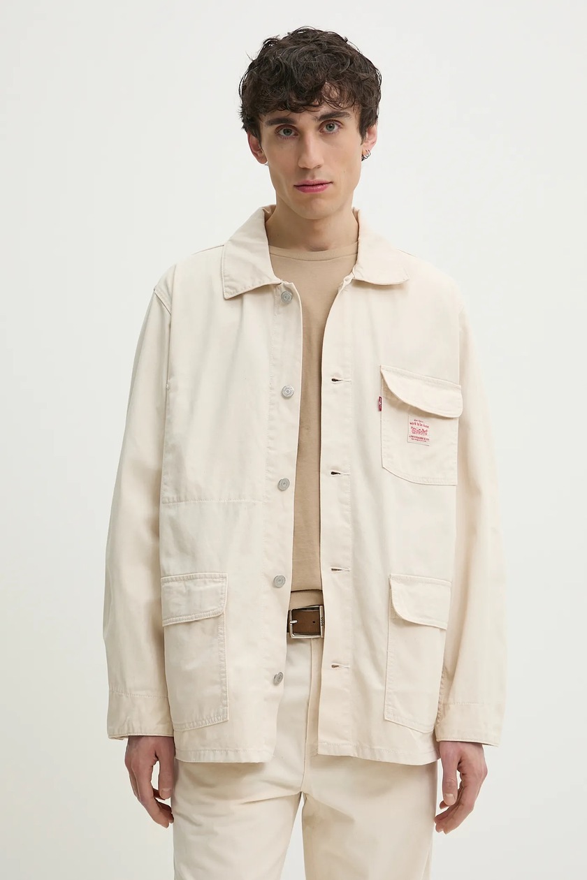 Levi's kurtka jeansowa Levi's x McLaren męska kolor beżowy