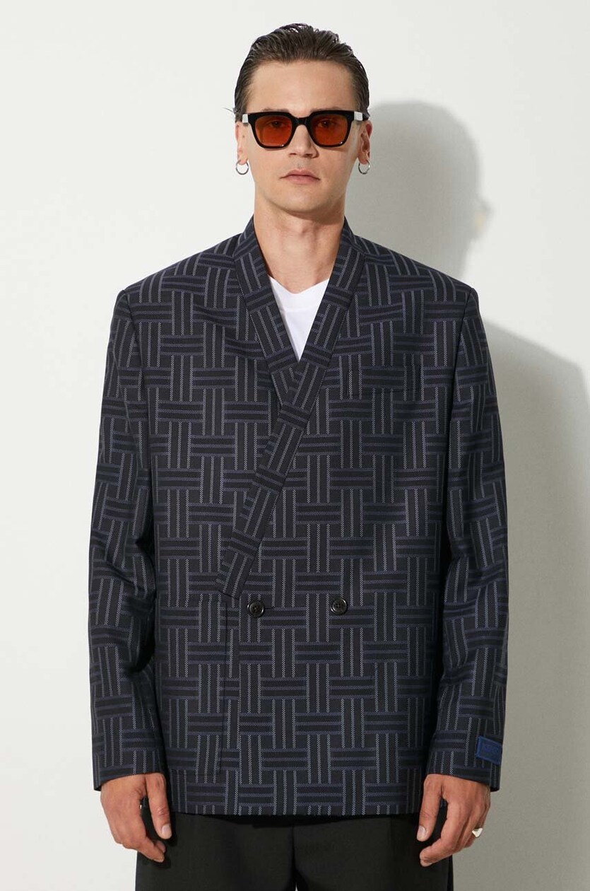 送料無料 内祝い Weave Kenzo blazer wool Kenzo Kimono EU PRM Jacket Tailored ジャケット・アウター