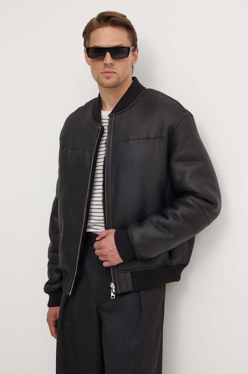 mmm Двусторонняя куртка Karl Kani мужская цвет чёрный зимняя