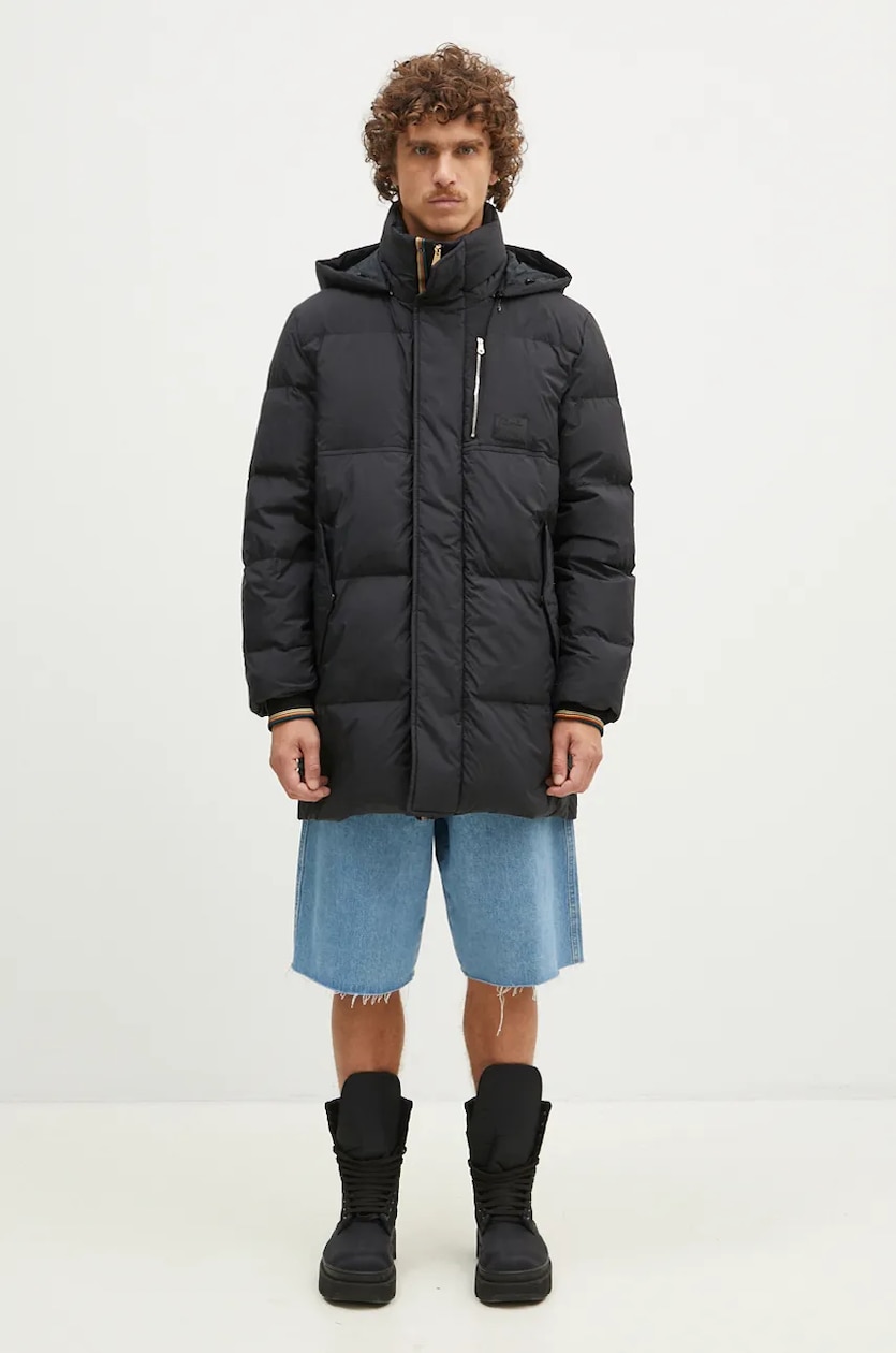 Paul Smith down jacket men's black color M1R-076Z-N02496 at PRM US