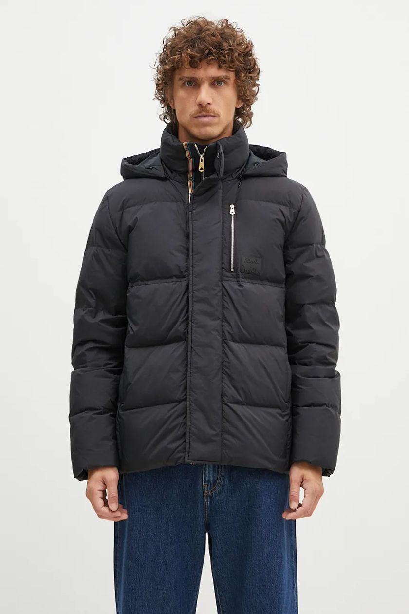 Paul Smith down jacket men s black color M1R 077Z N02496 at PRM US