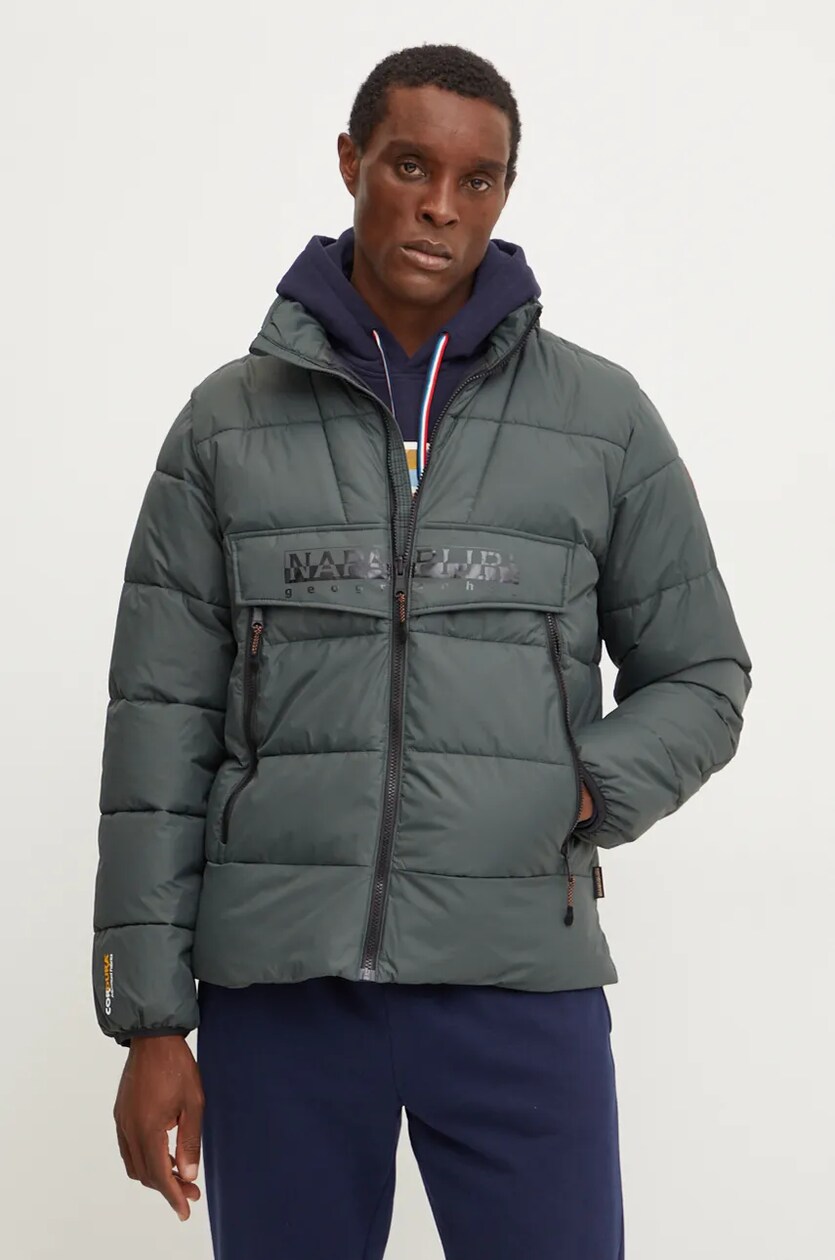 Mens napapijri puffer jacket hot sale