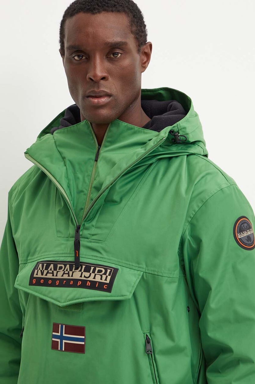 napapijri ♫ フード付きミリタリージャケット M オリーブグリーン オリーブグリーン フード付き ミリタリージャケット napapijri