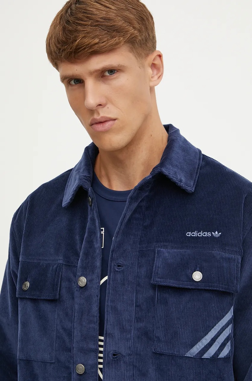 adidas Originals jacket Jacket men's navy blue color IX9609 at PRM US