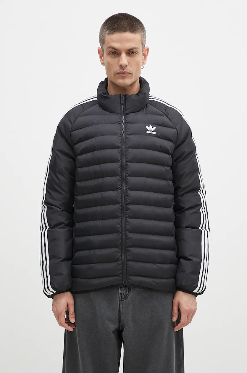 adidas Originals jacket Padded Coll men s black color IZ1835 at PRM US