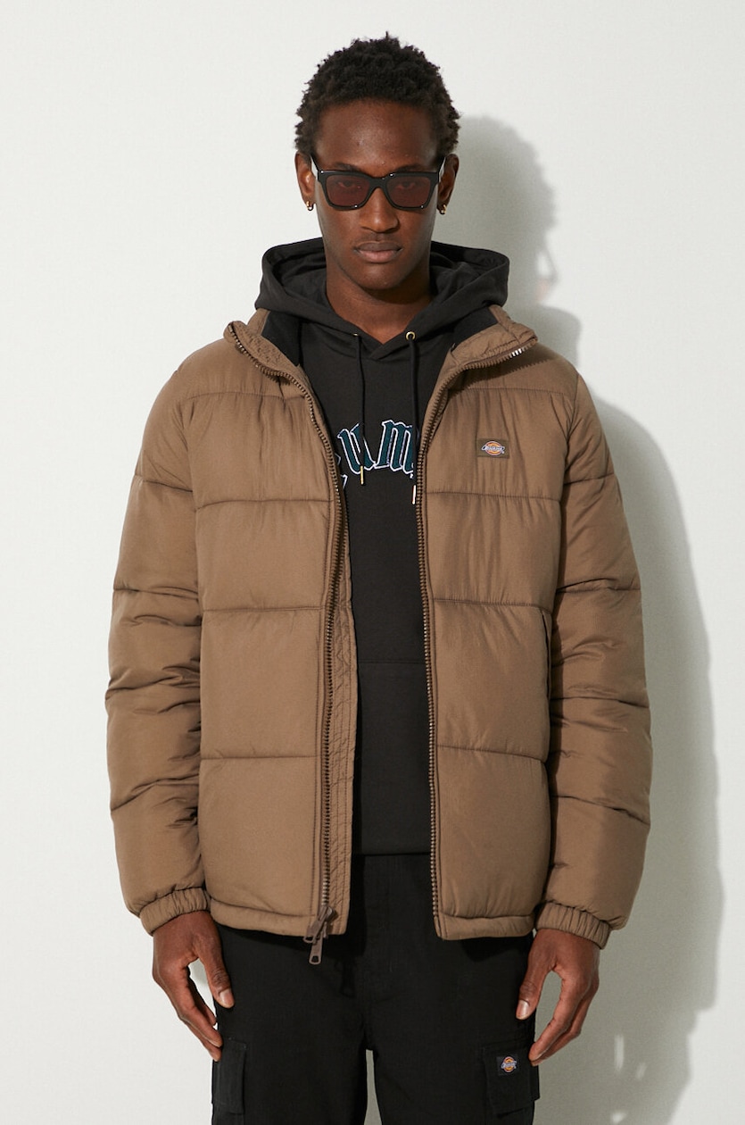 Dickies jacket Waldenburg men's brown color DK0A4XP2 at PRM US