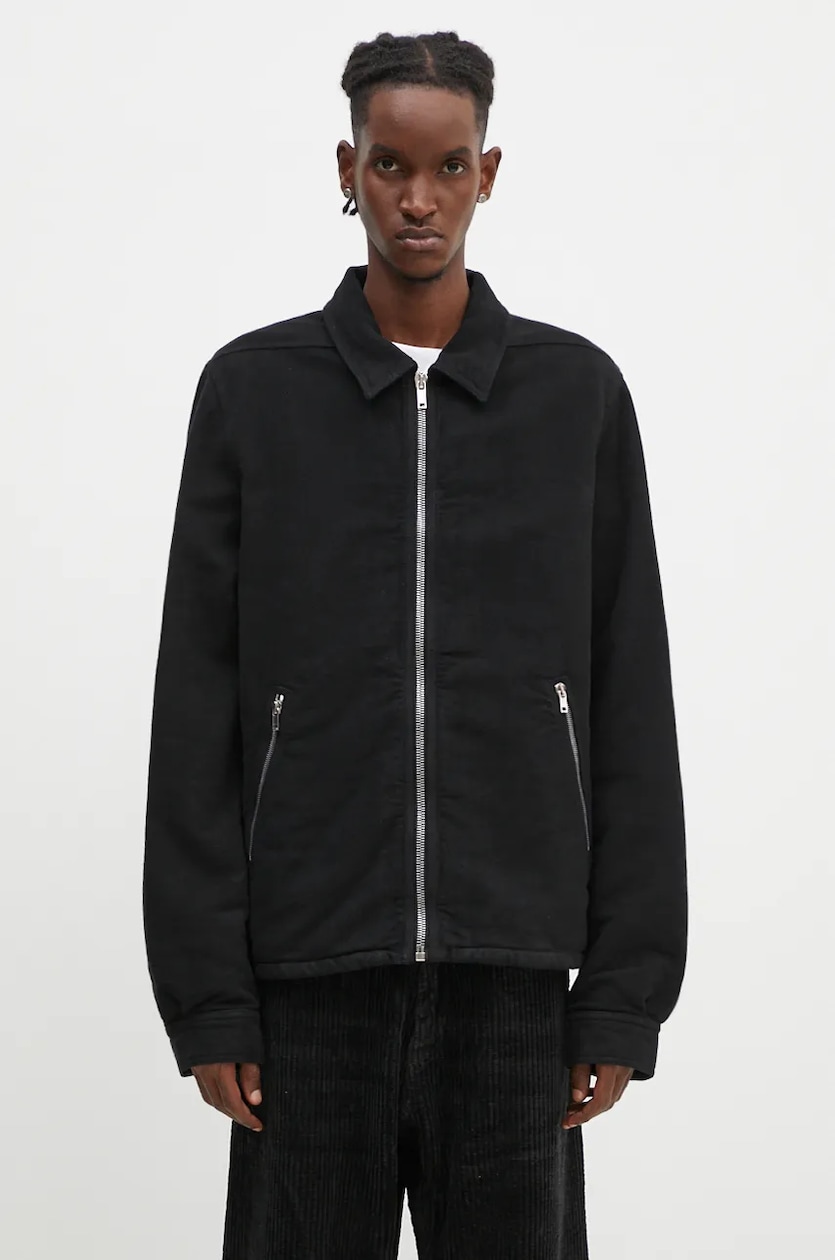 Rick Owens bomber jacket Jumbo Flight menメs black color at Rick Owens bomber jacket Jumbo Flight menメs black color at