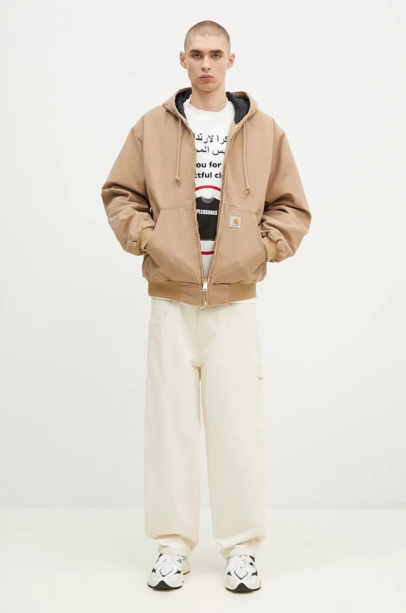 Carhartt WIP jacket OG Active Jacket men s beige color I027360.2FS3K at PRM US
