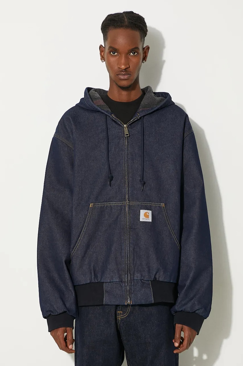 Carhartt active jacket denim discount
