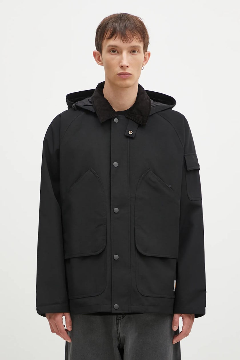 Carhartt WIP giacca Clarton Jacket uomo colore nero