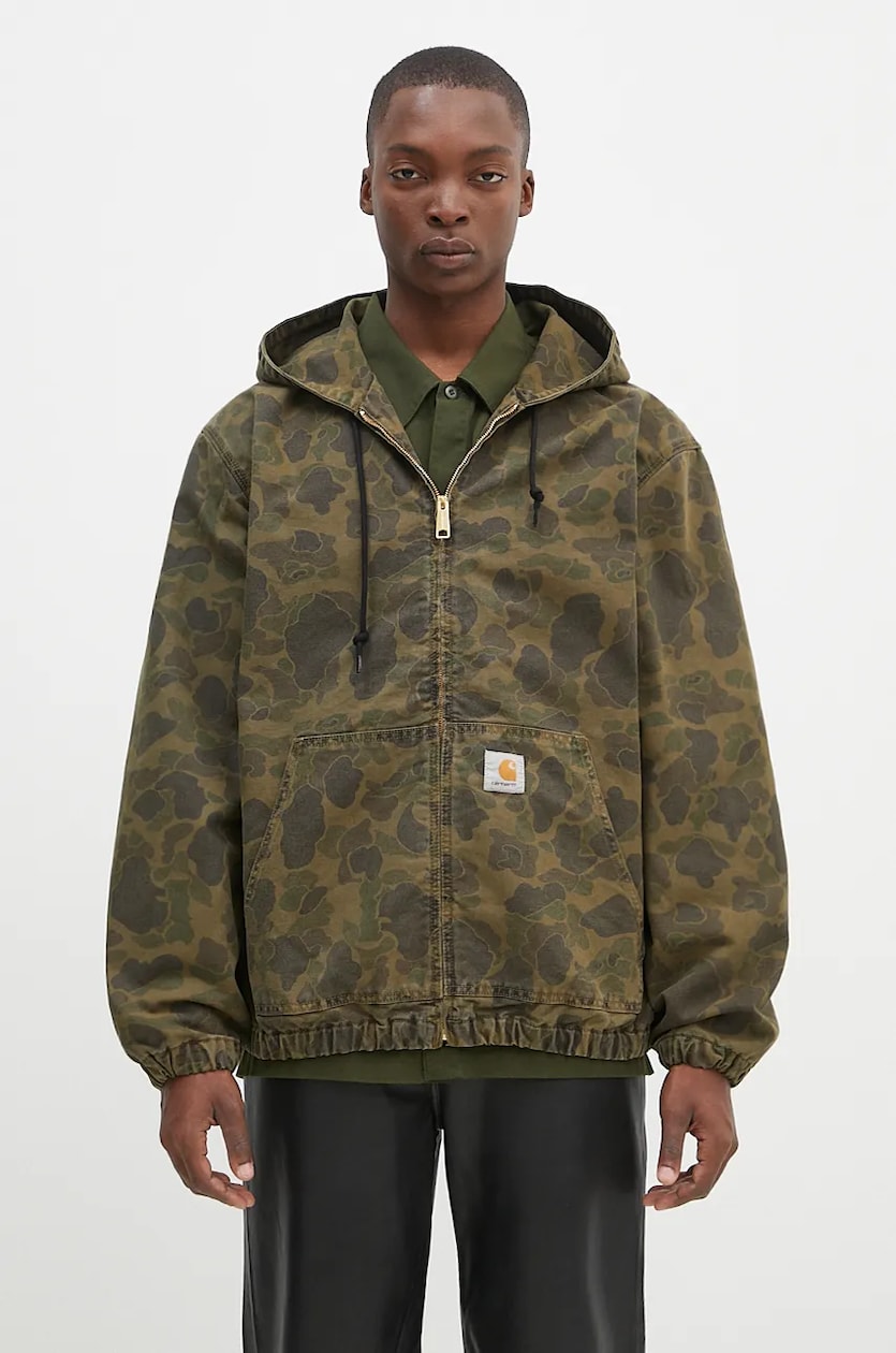Carhartt WIP cotton jacket Duck Active Jacket green color Carhartt WIP cotton jacket Duck Active Jacket green color