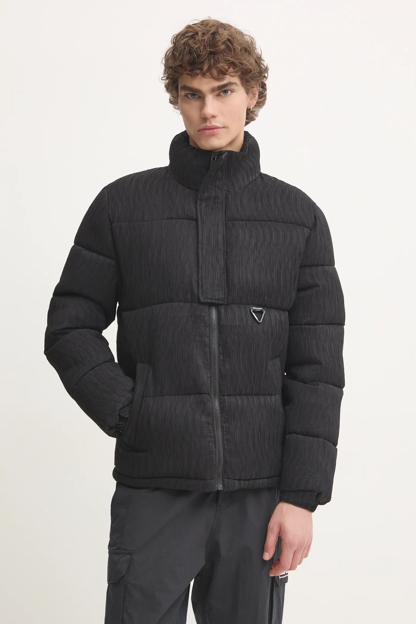 6(ROKU)◆ASA COTTON MESH JACKET Bluza z kapturem męska czarna OZONEE JS/27B6509/3 | OZONEE