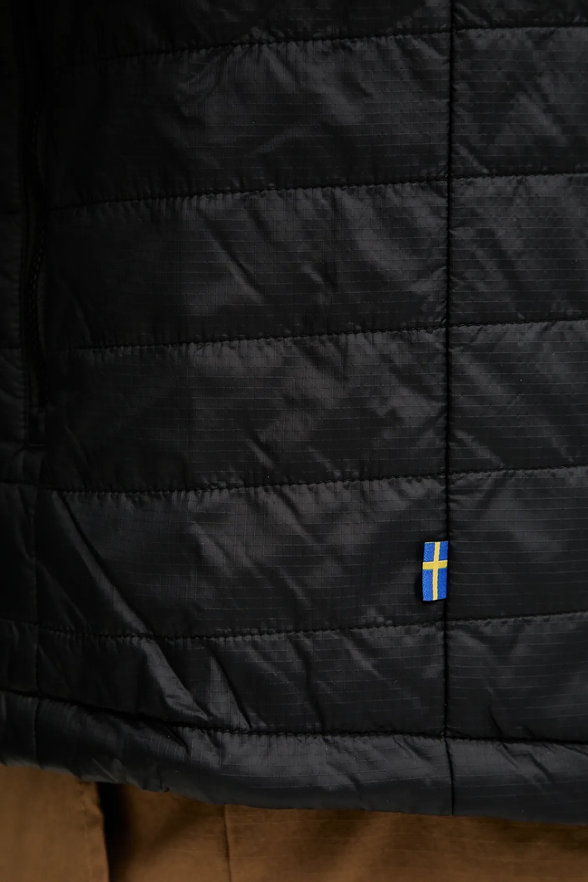 Fjallraven jacket Expedition X-Latt Hoodie M men's black color