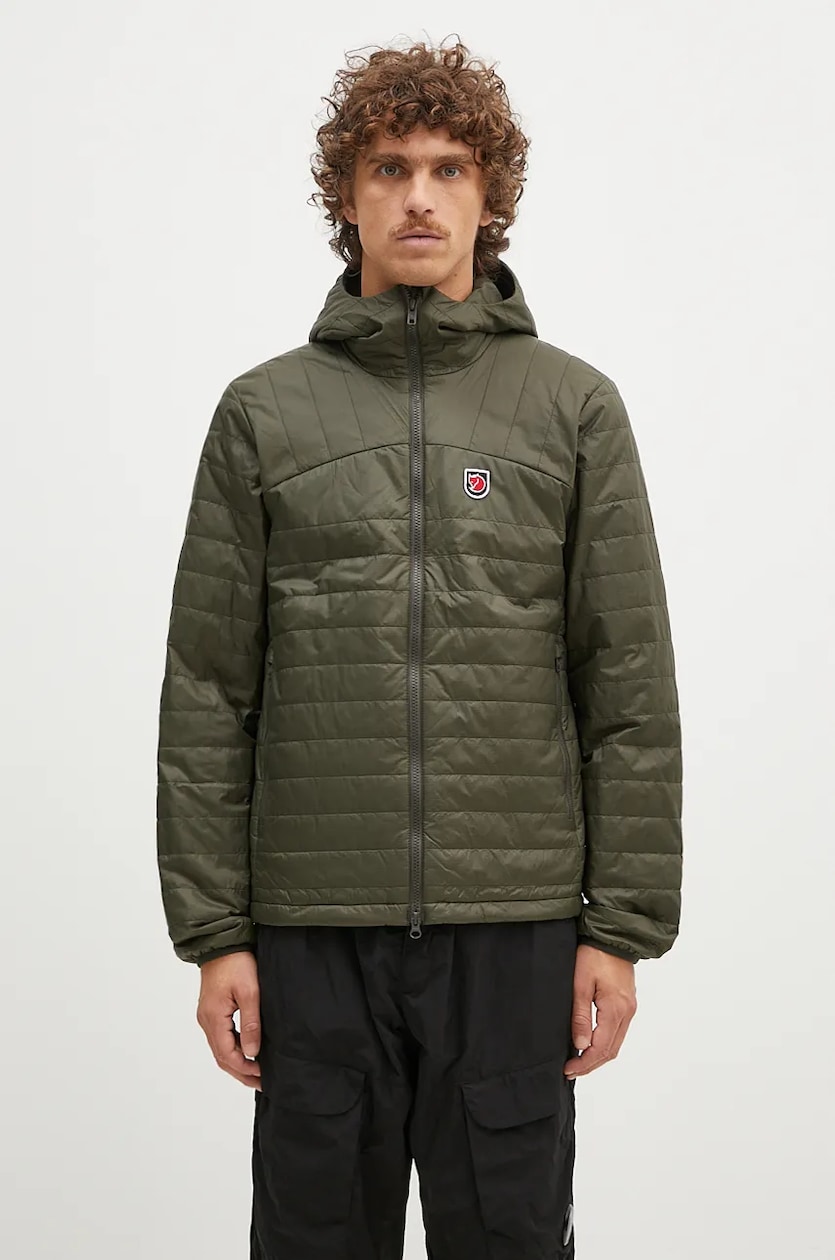 Fjallraven jacket Expedition X Latt Hoodie M men s green color F12500157.662