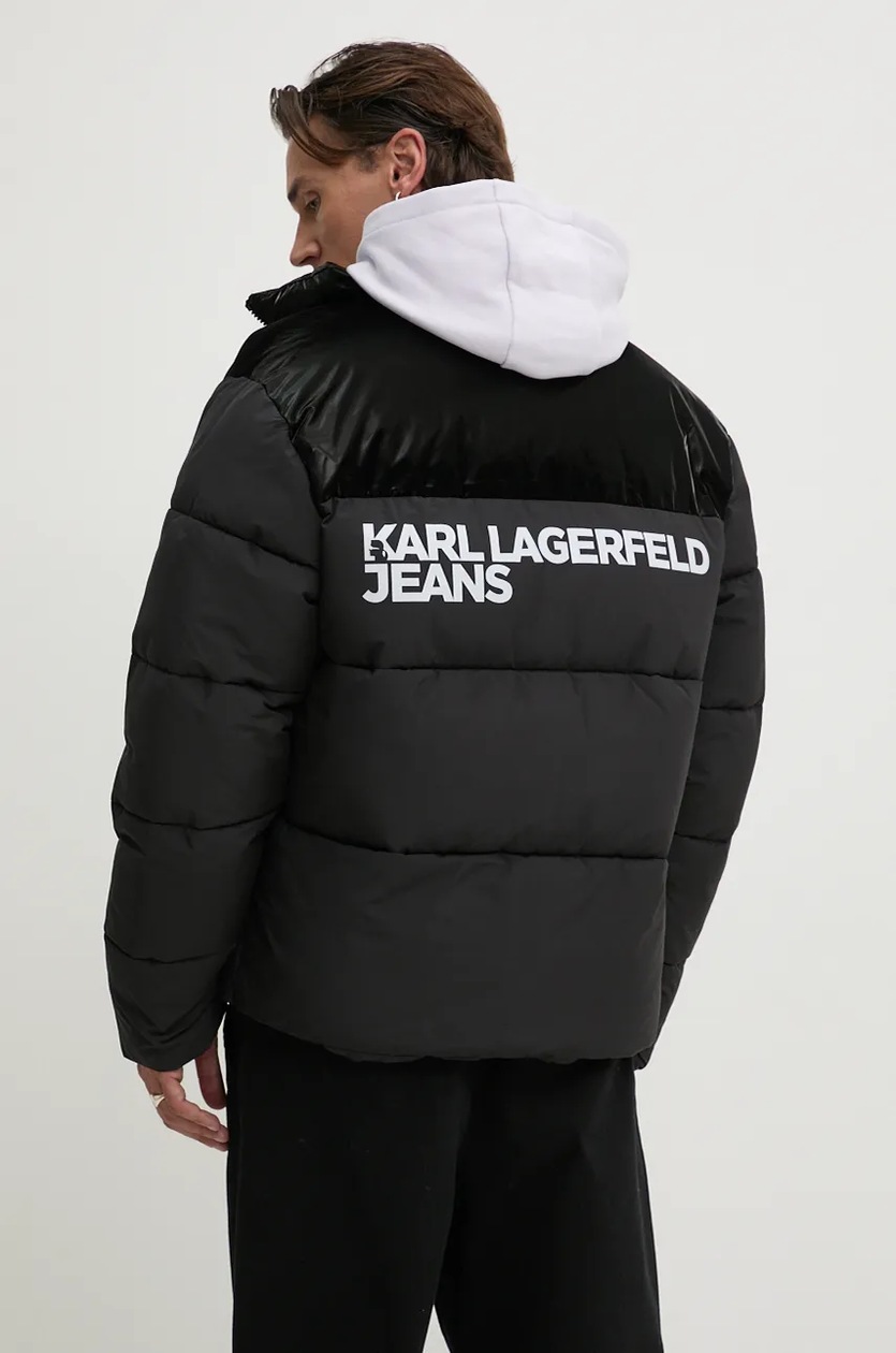 Куртка Karl Lagerfeld Jeans мужская цвет чёрный зимняя oversize