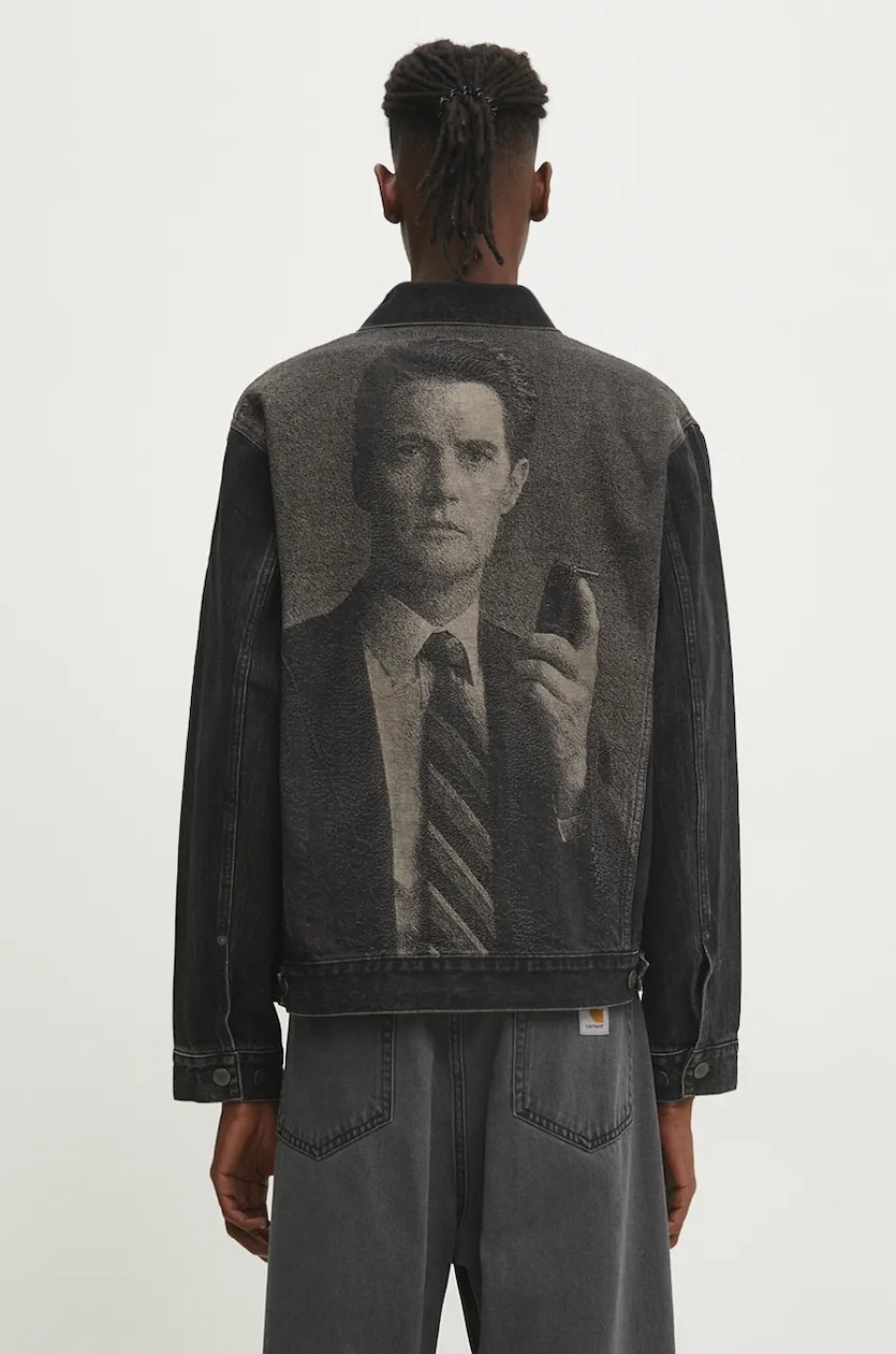 Undercover denim jacket x Twin Peaks men's black color Undercover denim jacket x Twin Peaks men's black color