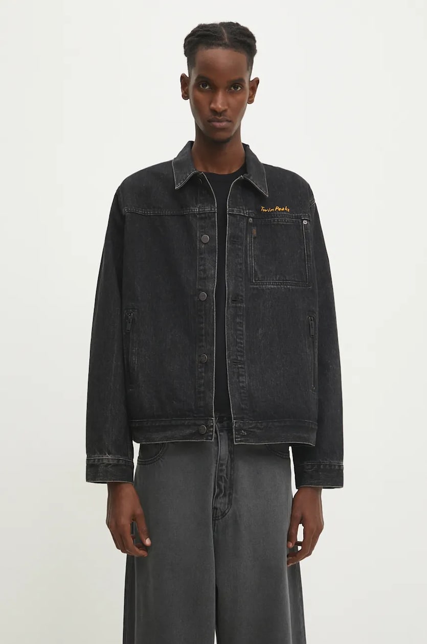 Undercover denim jacket x Twin Peaks men's black color Undercover denim jacket x Twin Peaks men's black color