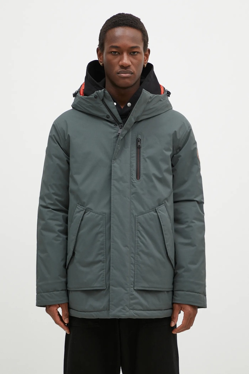 Napapijri jacket 20-22 Parka men's green color NP0A4I1YG1S1 at PRM US