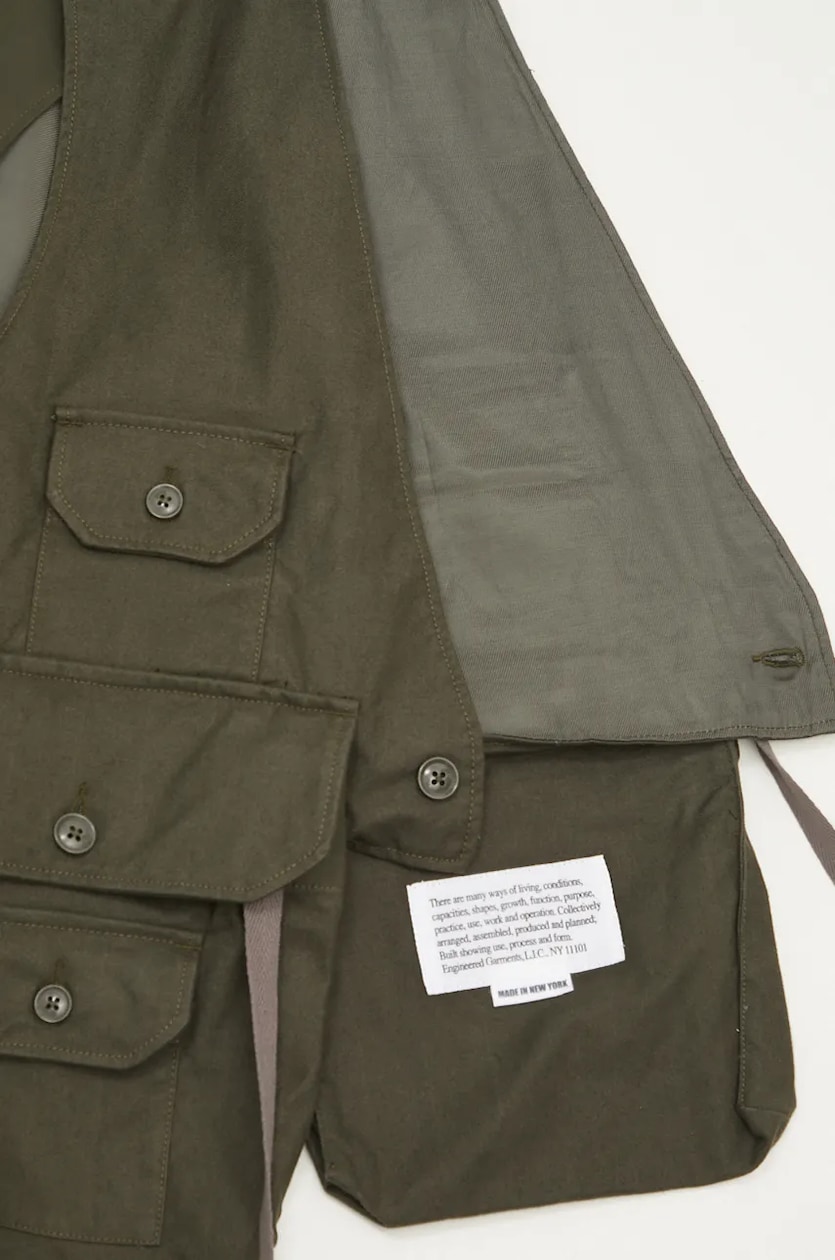 Engineered Garments denim vest Fowl Vest PRM EU Engineered Garments denim vest Fowl Vest PRM EU