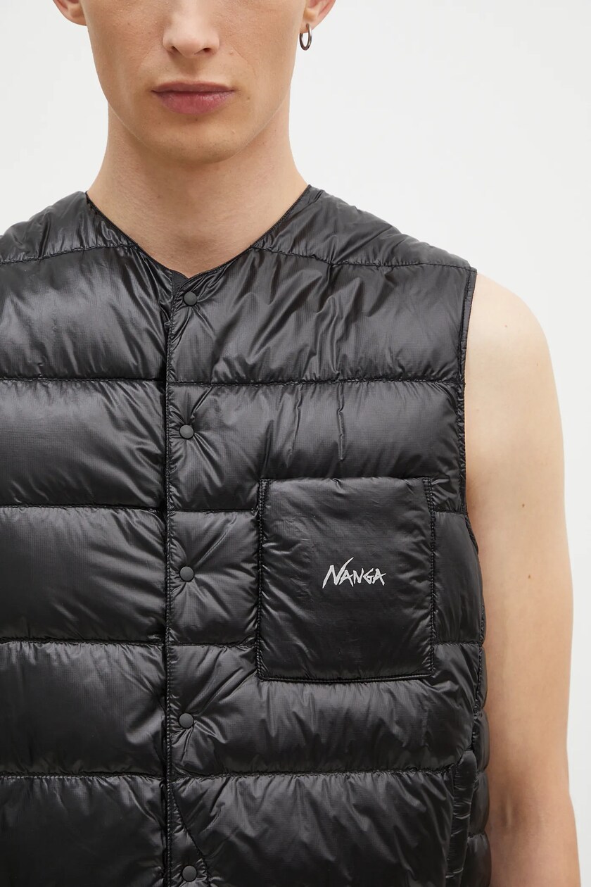 Nanga down vest Inner Down Vest men's black color ND2441 Nanga down vest Inner Down Vest men's black color ND2441