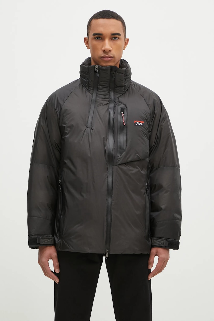 Nanga down jacket Aurora Tex Light Stand Collar Down Jacket Mikam men s black color ND2441.1A101.A at PRM US