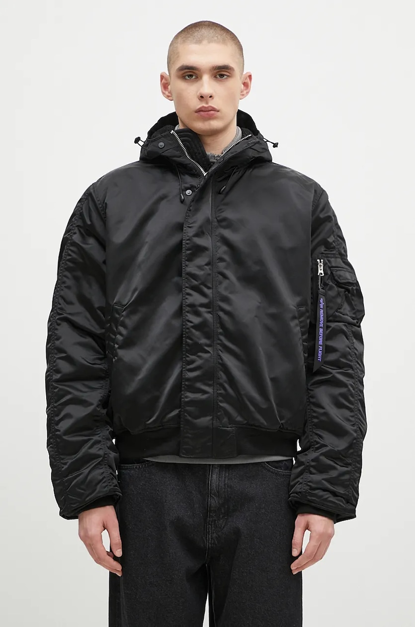 Alpha Industries jacket N-2B UV men's black color 148133UV at PRM US Alpha Industries jacket N-2B UV men's black color 148133UV at PRM US
