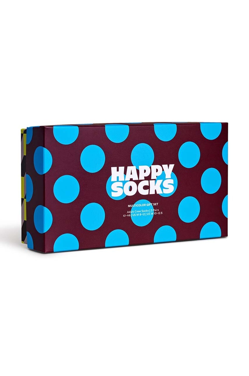 Happy Socks Calzini 3-Pack Multicolor Gift Set Pacco Da 3