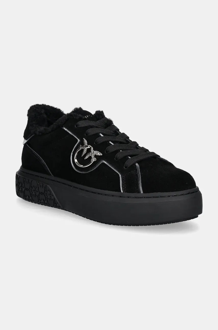 Pinko sneakersy zamszowe Yoko kolor czarny SS0003 P055 Z99