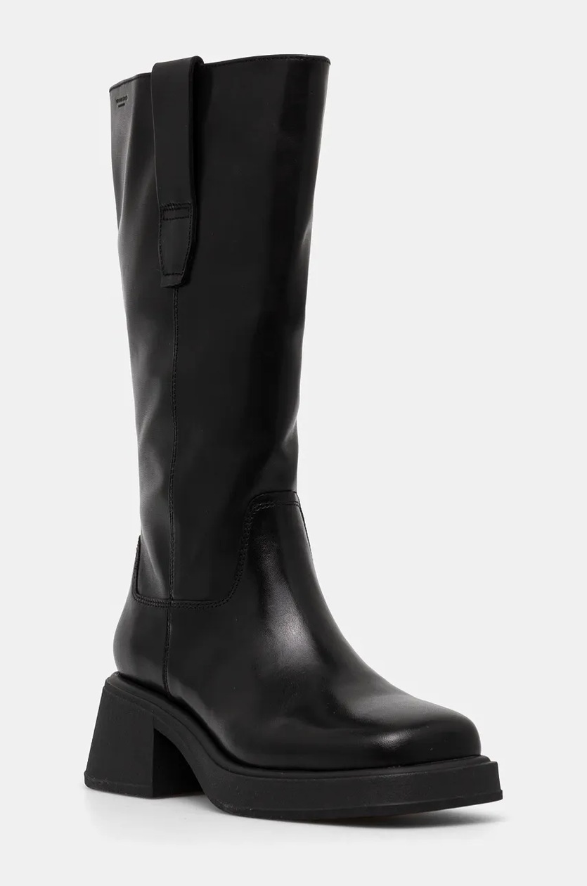 Kožené čižmy Vagabond Shoemakers DORAH dámske, čierna farba, na