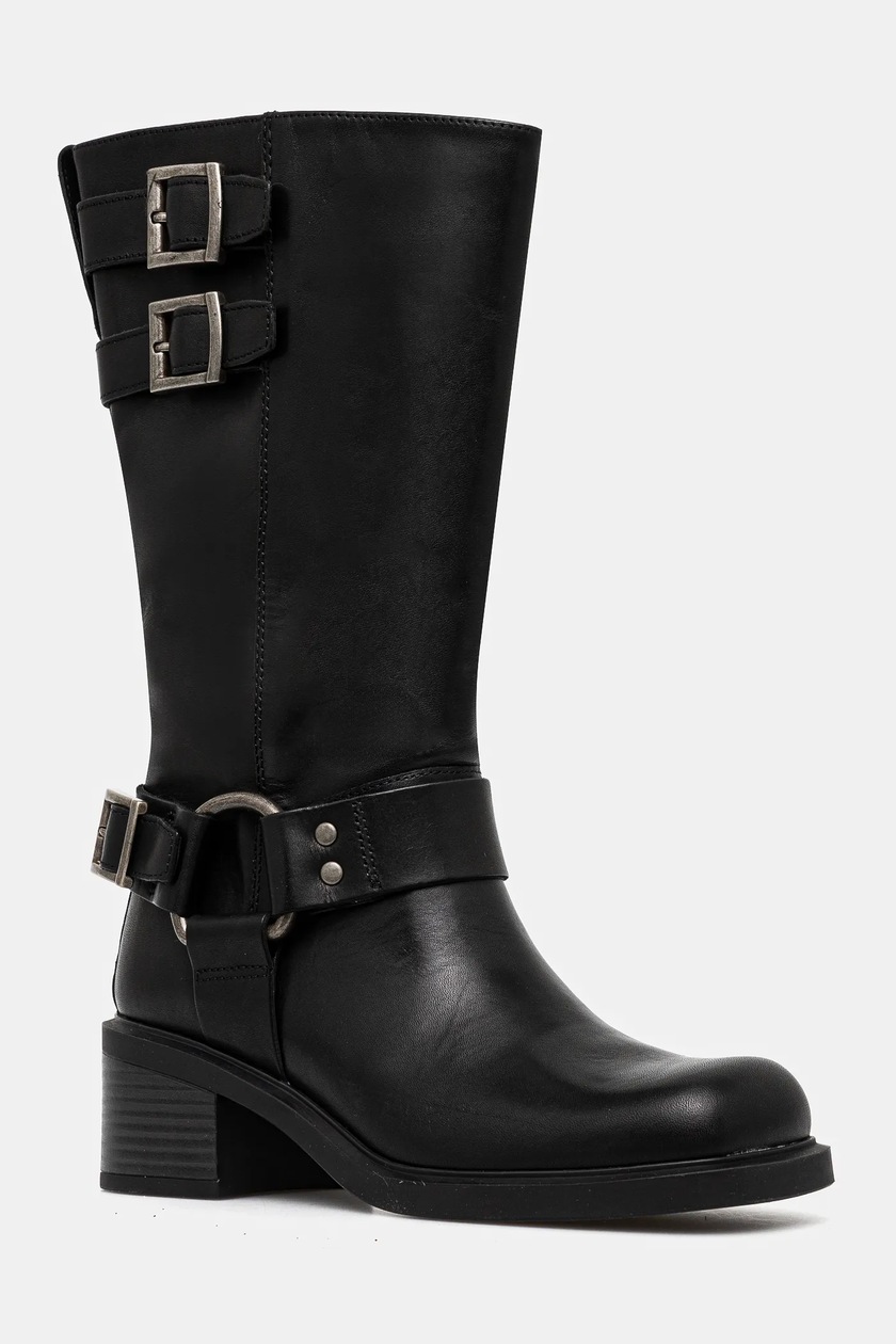 Vagabond Shoemakers kozaki skórzane EYRA damskie kolor brązowy na