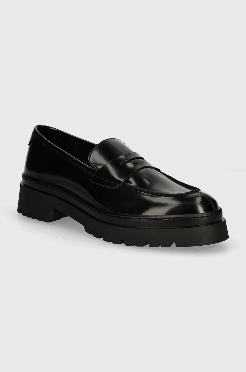 【爆買い！】 skórzane mokasyny Gant Aligrey na czarny kolor damskie 帽子