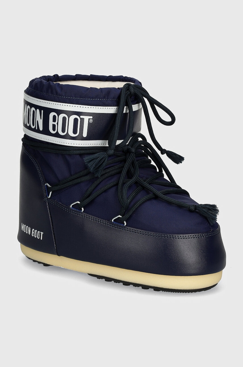 Moon Boot snow boots MB ICON LOW NYLON navy blue color 80D1409340