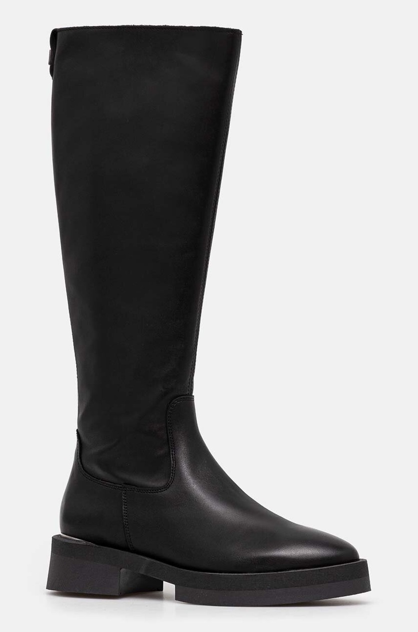 Steve Madden cizme Medellyn femei, culoarea negru, cu toc plat