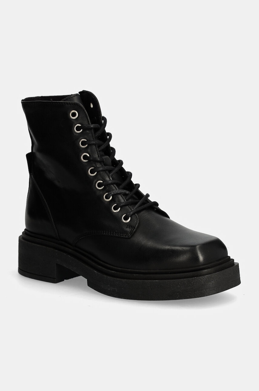 Boot Steve Madden Stivaletti Pelle Stivali In Pelle Blossom Nero