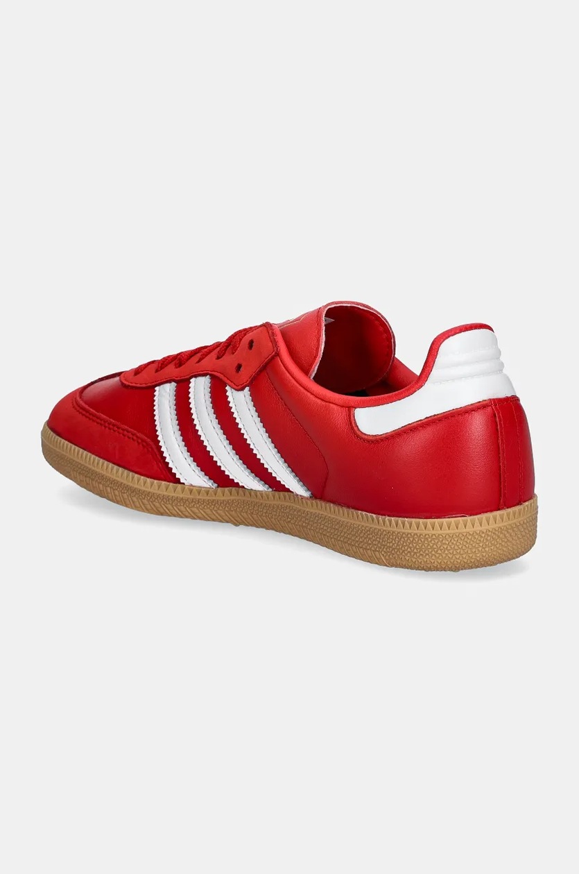 adidas Originals sneakersy skórzane Samba OG W kolor czerwony