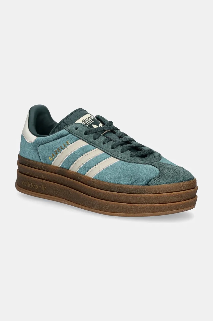 adidas Gazelle Bold Mineral Green Velvet IG4391 at PRM US adidas Gazelle Bold Mineral Green Velvet IG4391 at PRM US