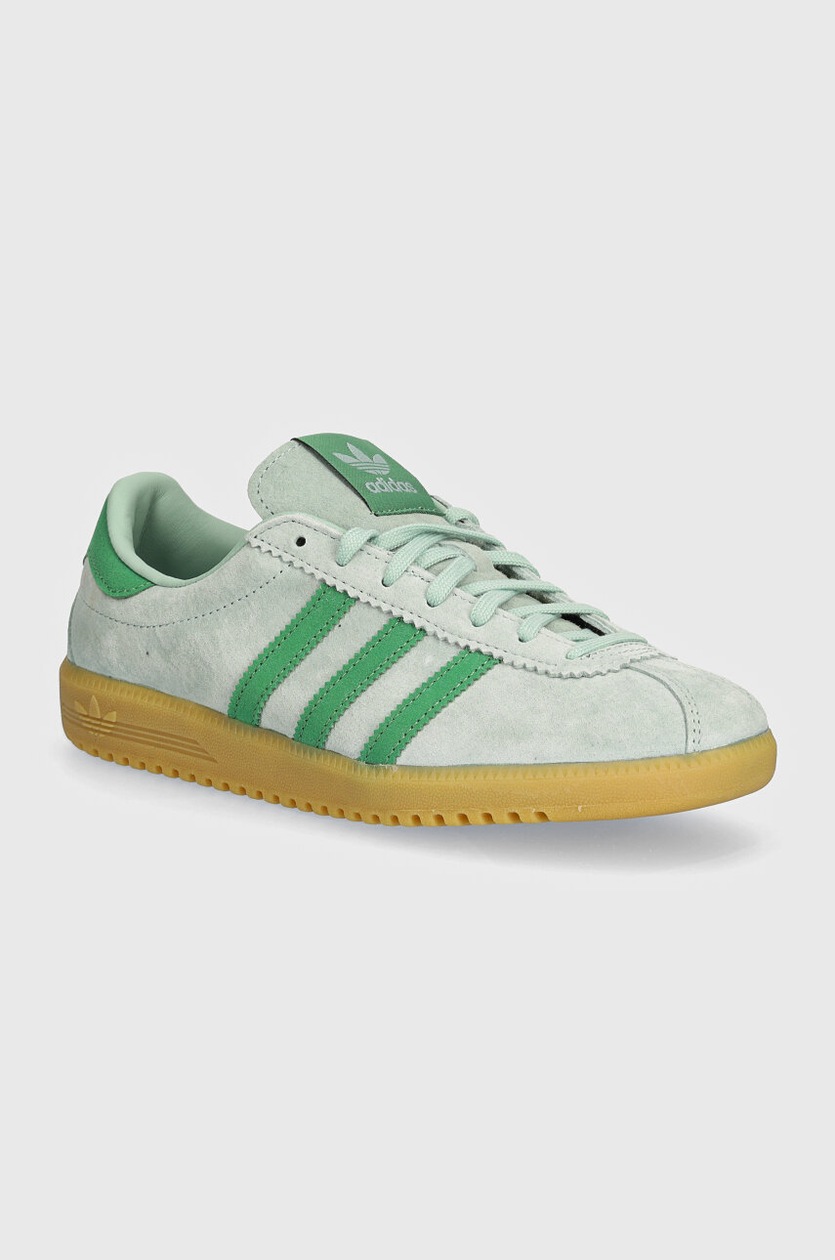 adidas Originals leather sneakers Samba OG green color JI4469 at