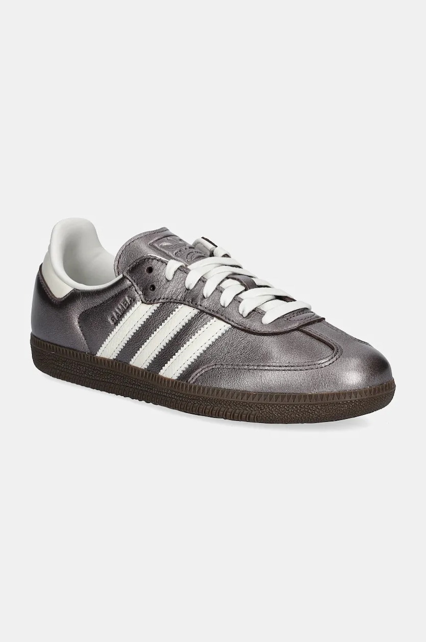 adidas Originals leather sneakers Samba OG W brown color JI4219 at PRM US