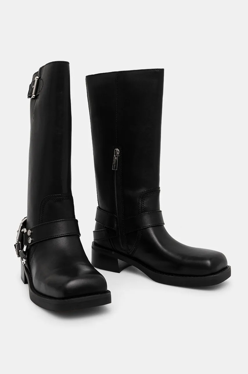 MICHAEL Michael Kors kozaki skórzane Crosby damskie kolor