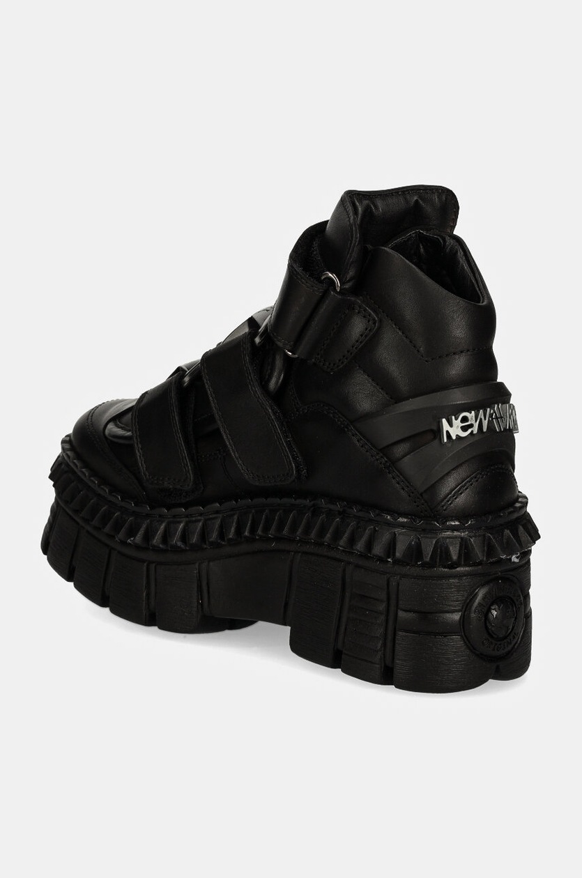 New Rock sneakersy skórzane CRUST NEGRO NEGRO + TOWER CASCO