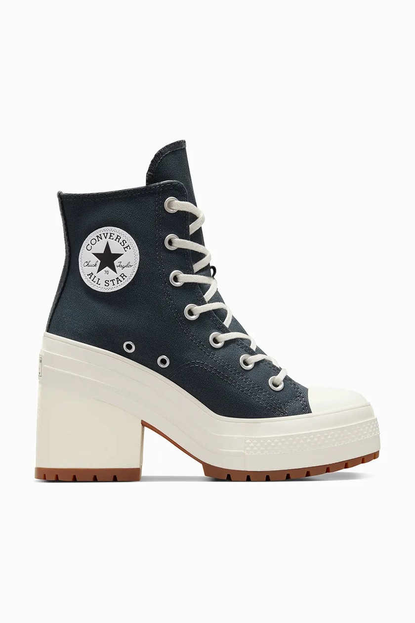 w Converse trampki zamszowe Chuck 70 De Luxe Heel kolor szary