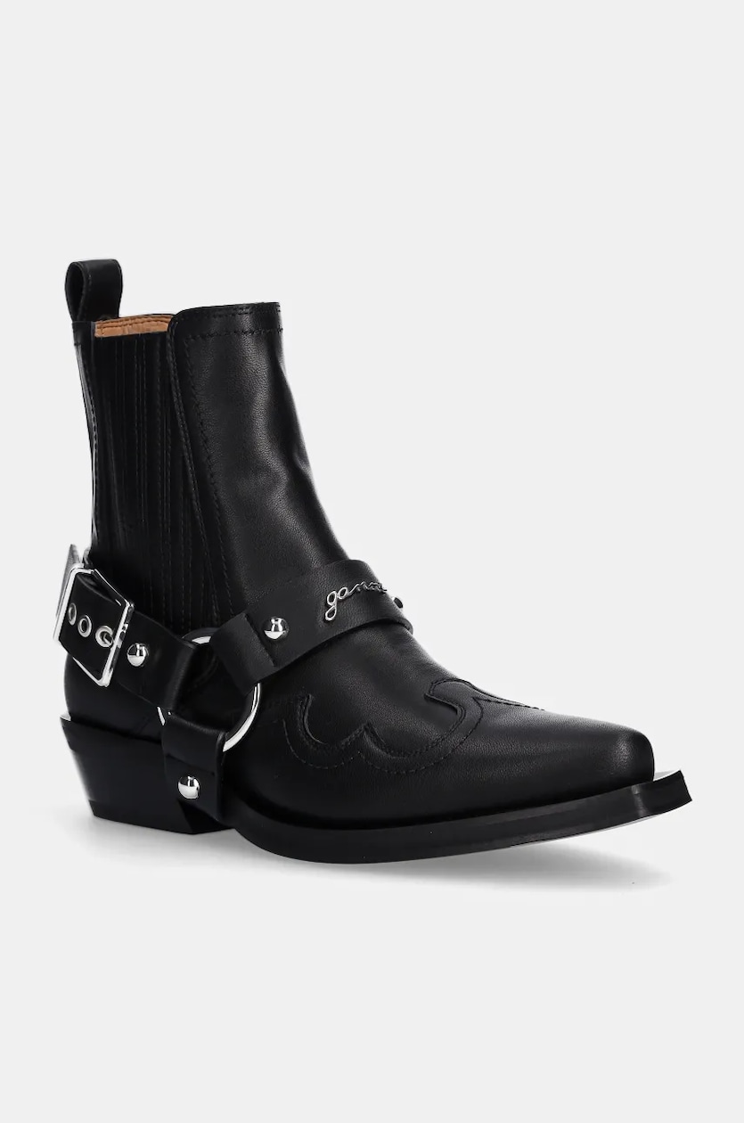 Ganni black boots sales