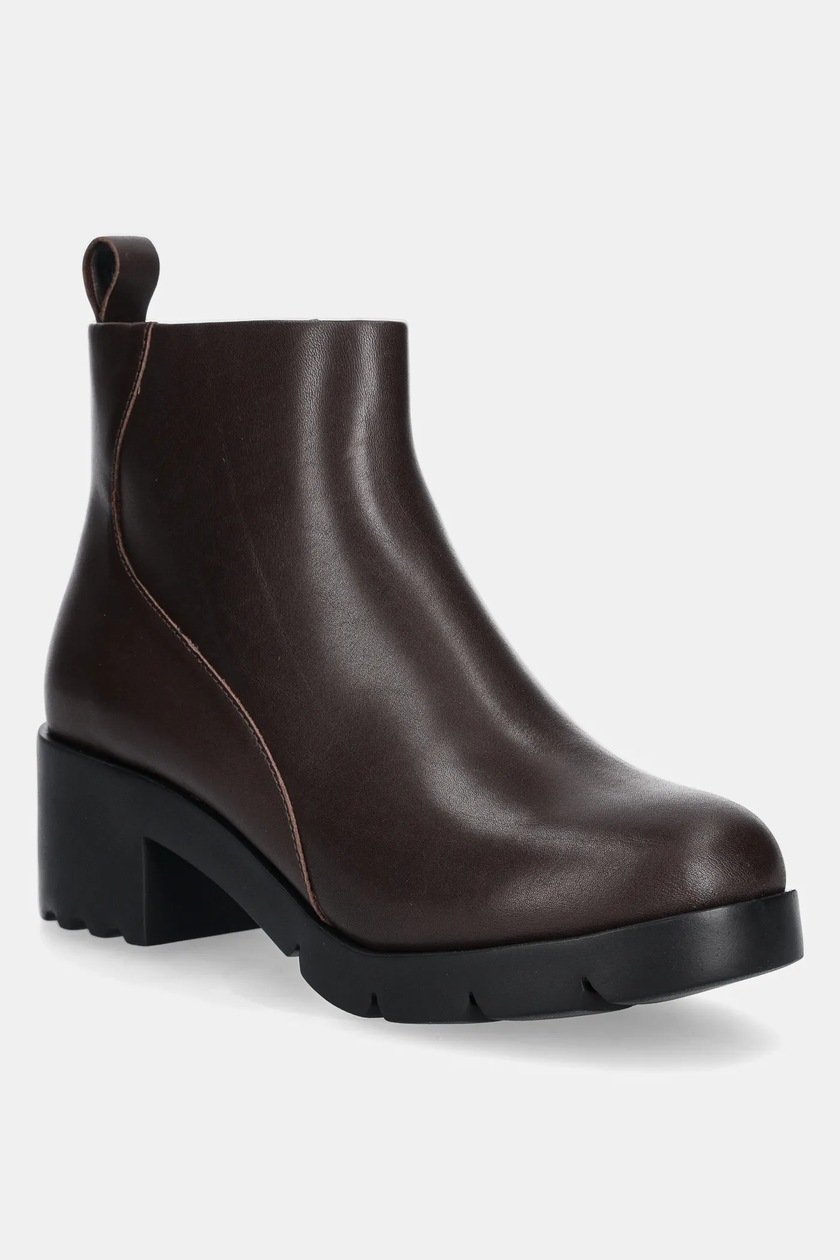 【THEAIRTOWN】tissue embo ops Ecco sztyblety skórzane Metropole Oslo Chelsea damskie kolor