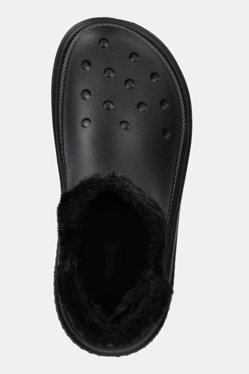 ショートブーツ・ブーティ CROCS Woman Flat ankle boots Black 210673 060 Crocs ankle boots Stomp Lined Shorty Boot women's black
