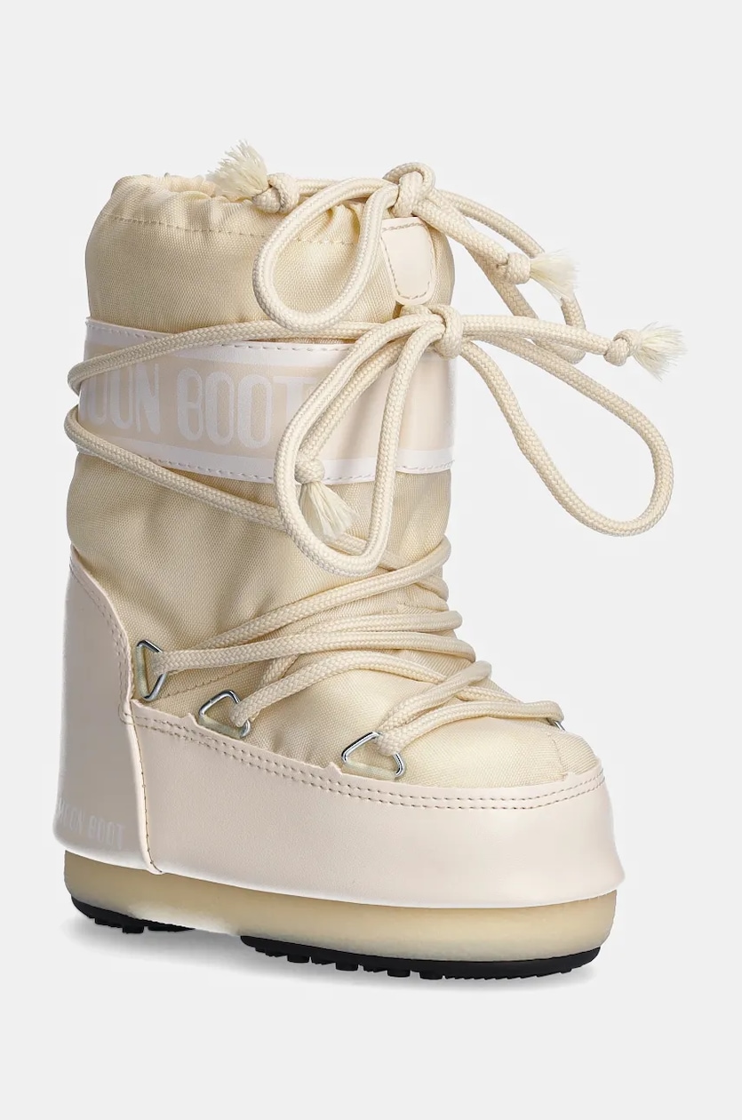 Moon Boot stivali da neve bambini ICON NYLON colore beige 80D1400440