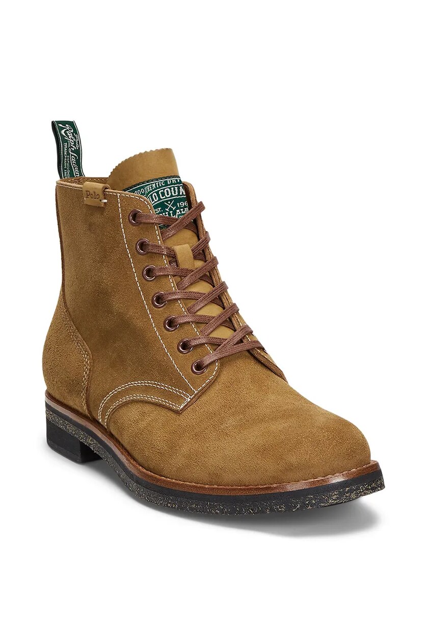 Polo Ralph Lauren suede shoes Radford Boot men s brown color 812945525001 at PRM US