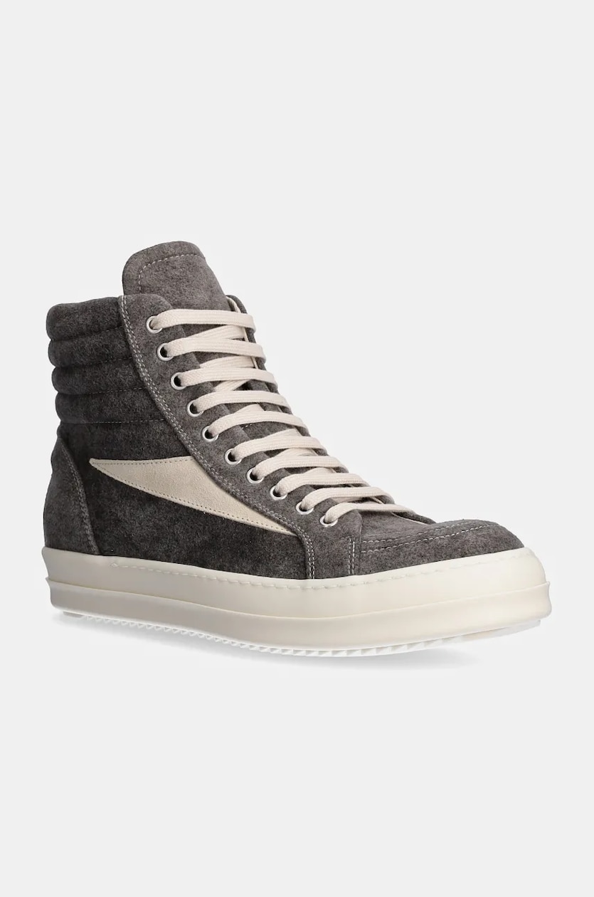 Rick Owens trainers Vintage High Sneaks men's gray color DU02D2810.MOLVS at PRM US Rick Owens trainers Vintage High Sneaks men's gray color DU02D2810.MOLVS at PRM US